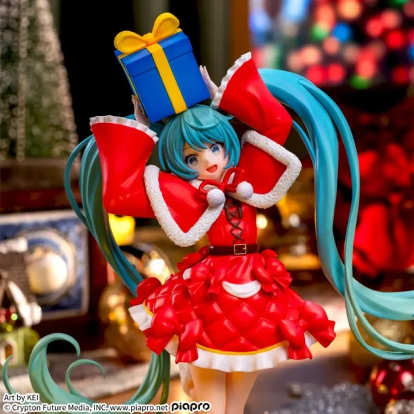 Sega Luminasta Figures: Hatsune Miku vestida con atuendo navideño