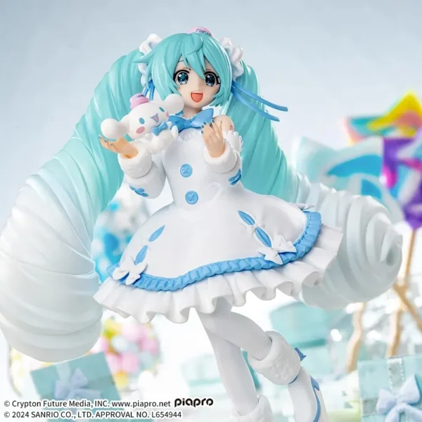 Sega Luminasta Figures: Hatsune Miku x Cinnamoroll Vestido blanco
