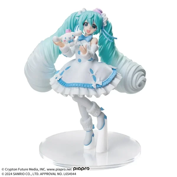 Sega Luminasta Figures: Hatsune Miku x Cinnamoroll Vestido blanco
