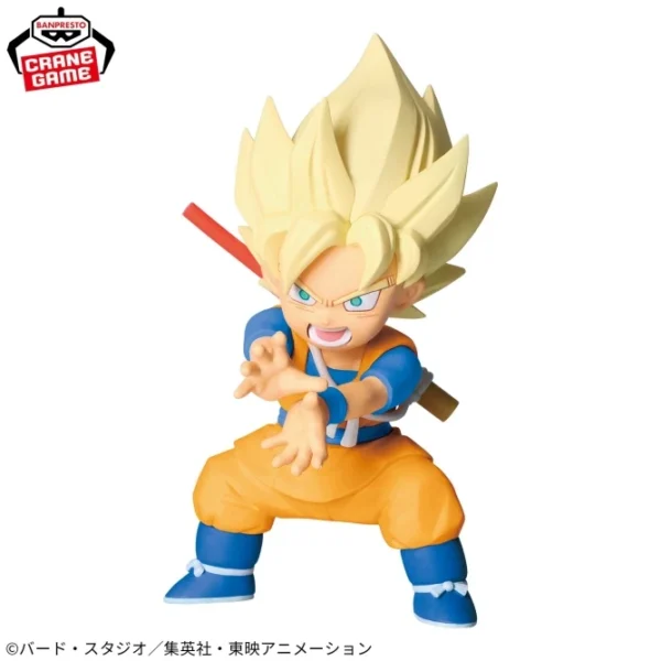 Banpresto: Dragon Ball DAIMA - Super Saiyan Son Goku (Mini) con panel