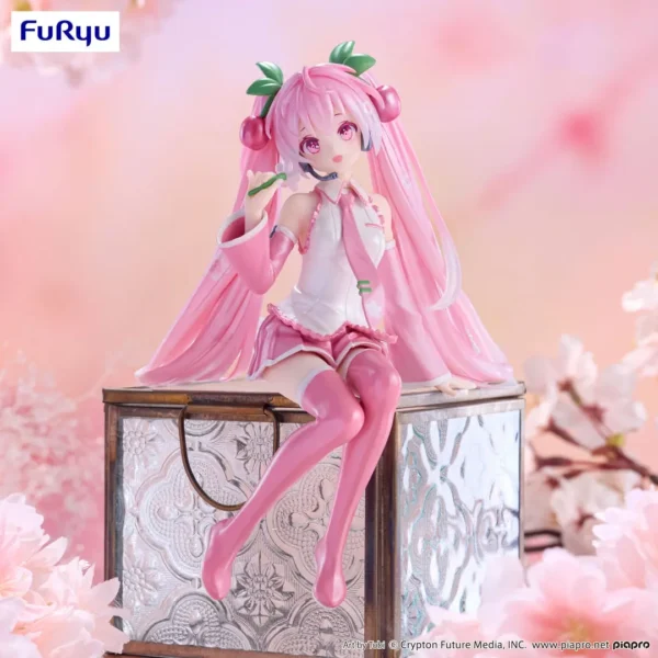 Furyu Noodle Stopper Figures: Hatsune Miku - Sakura Miku 2024 Pearl Color
