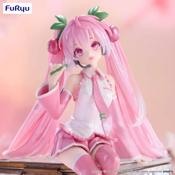 Furyu Noodle Stopper Figures: Hatsune Miku - Sakura Miku 2024 Pearl Color