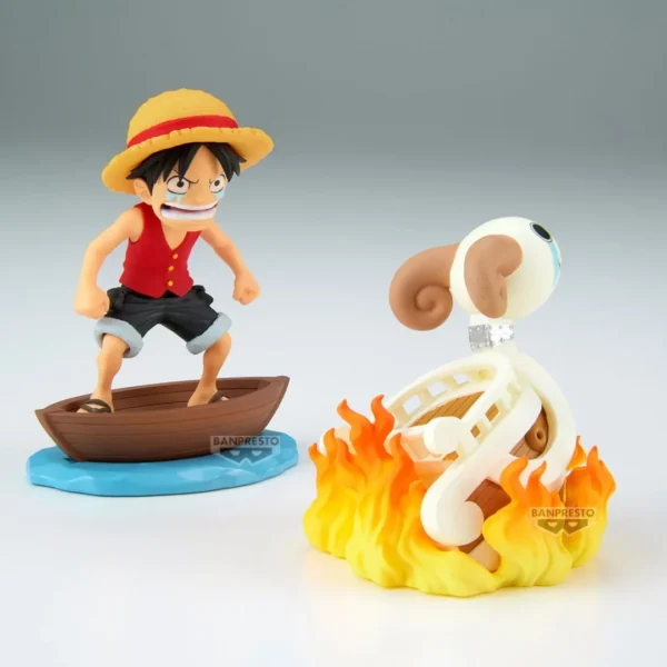 Banpresto World Collectable Figure: One Piece - Log Stories Monkey D. Luffy & Going Merry