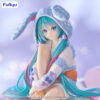 Furyu Noodle Stopper Figure: Hatsune Miku  Rabbit Ear Hood Pajama Blue Color ver.