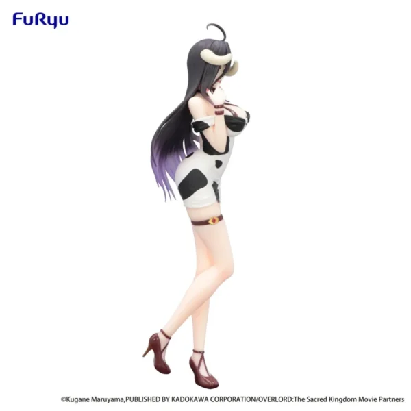 Furyu Trio-Try-iT Figure: Overlord - Albedo Mini Dress Cow Pattern.