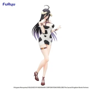 Furyu Trio-Try-iT Figure: Overlord - Albedo Mini Dress Cow Pattern.