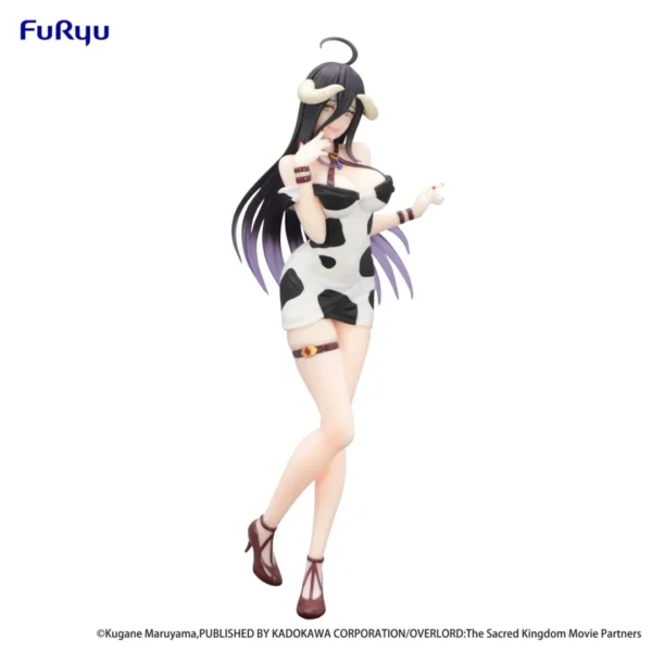 Furyu Trio-Try-iT Figure: Overlord - Albedo Mini Dress Cow Pattern.